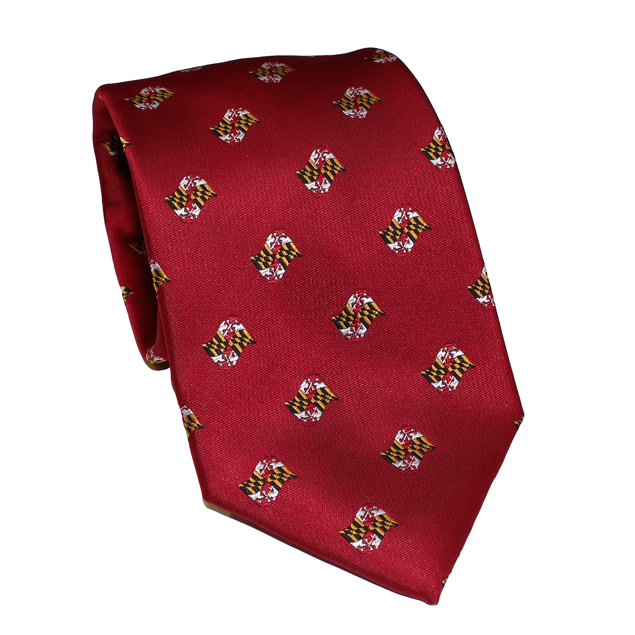 Embroidered Waving Maryland Flag (Red) / Tie - Route One Apparel
