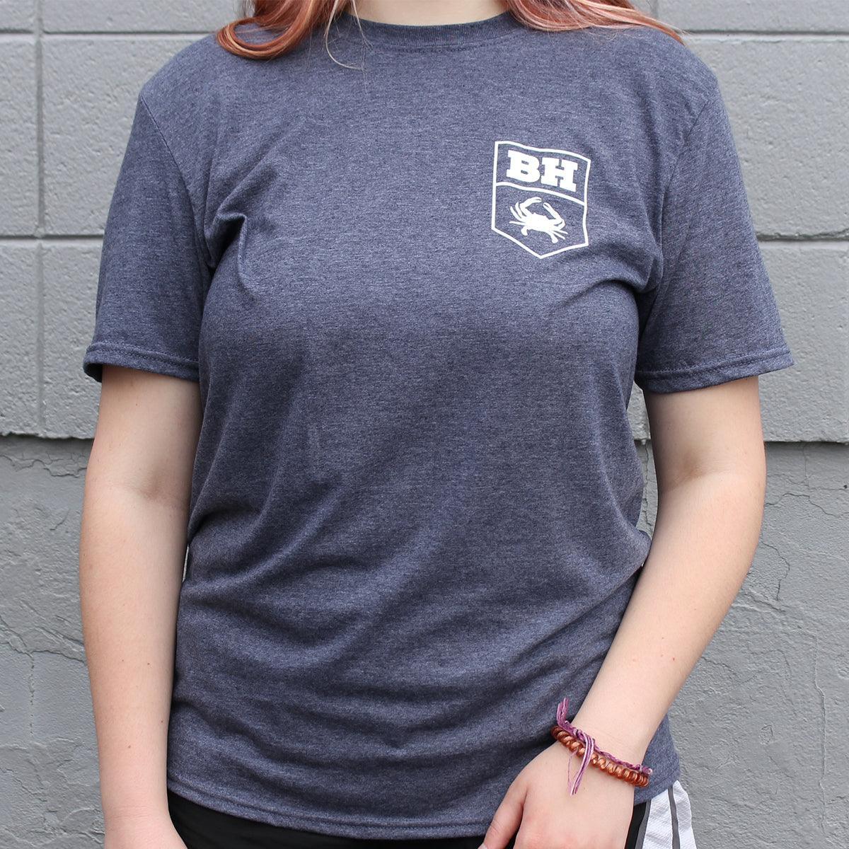 Baltimore Humor Emoji (Heather Navy) / Shirt - Route One Apparel