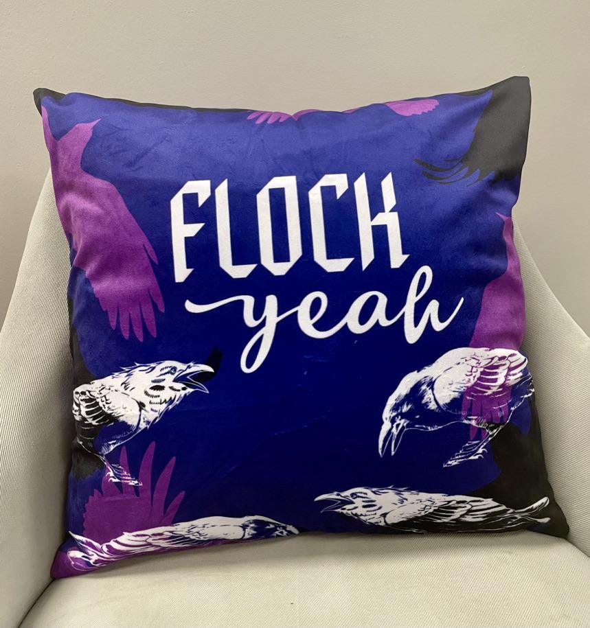Flock Yeah (Purple) / Throw Pillow - Route One Apparel