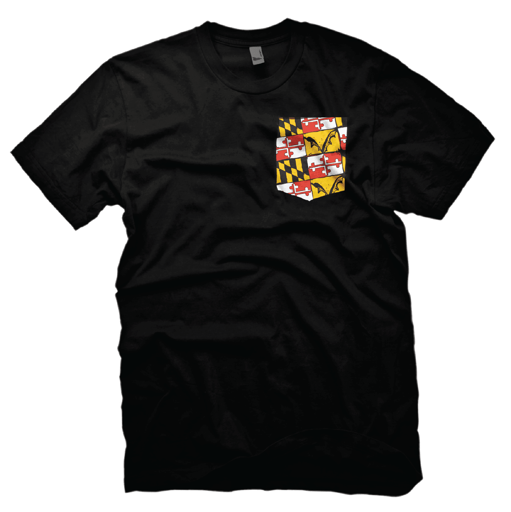 Flying Dog Maryland Flag (Black) / Pocket Shirt - Route One Apparel