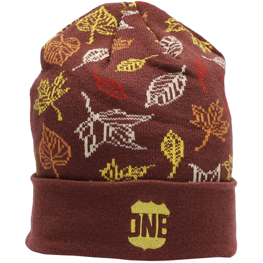 Fall Leaves (Red) / Beanie - Route One Apparel