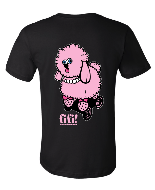 Fifi the Poodle (Black) / Shirt - Route One Apparel
