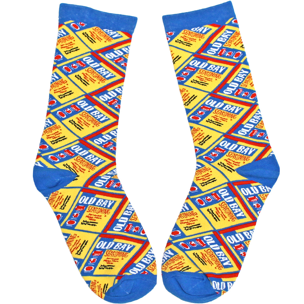 Flat OLD BAY Can Pattern / Crew Socks - Route One Apparel