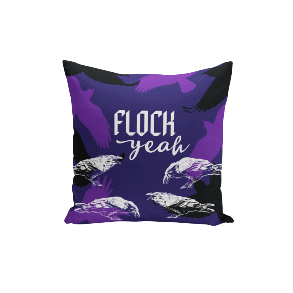 Flock Yeah (Purple) / Throw Pillow - Route One Apparel