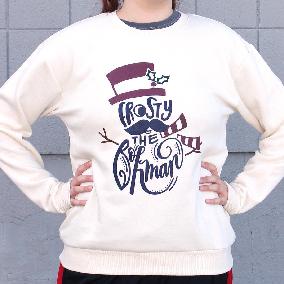 Frosty the Bohman (Natural) / Crew Sweatshirt - Route One Apparel