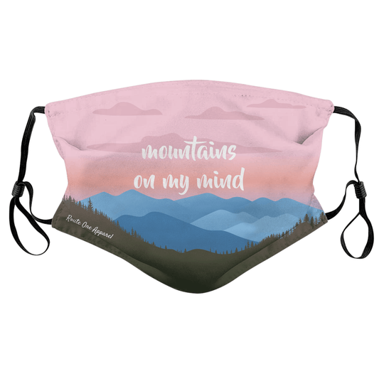 Mountains On My Mind / Face Mask - Route One Apparel