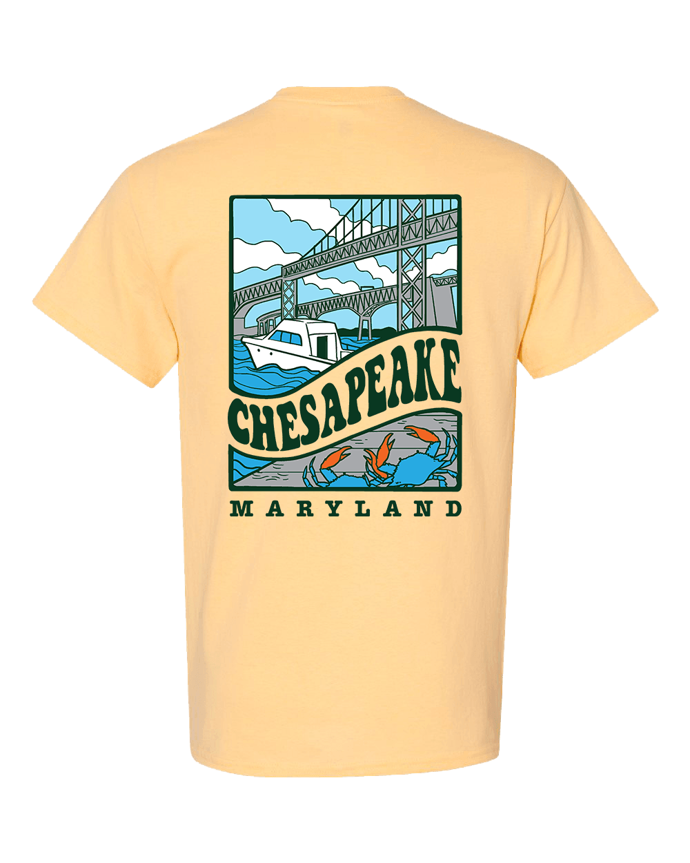 Chesapeake Maryland (Banana) / Shirt - Route One Apparel