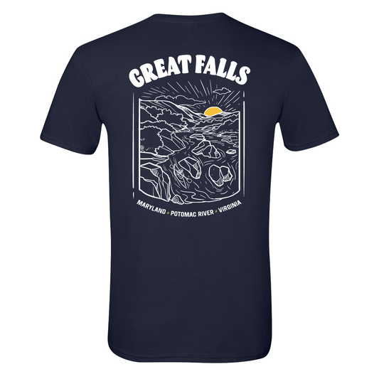 Take a Hike - Great Falls (Navy) / Shirt - Route One Apparel