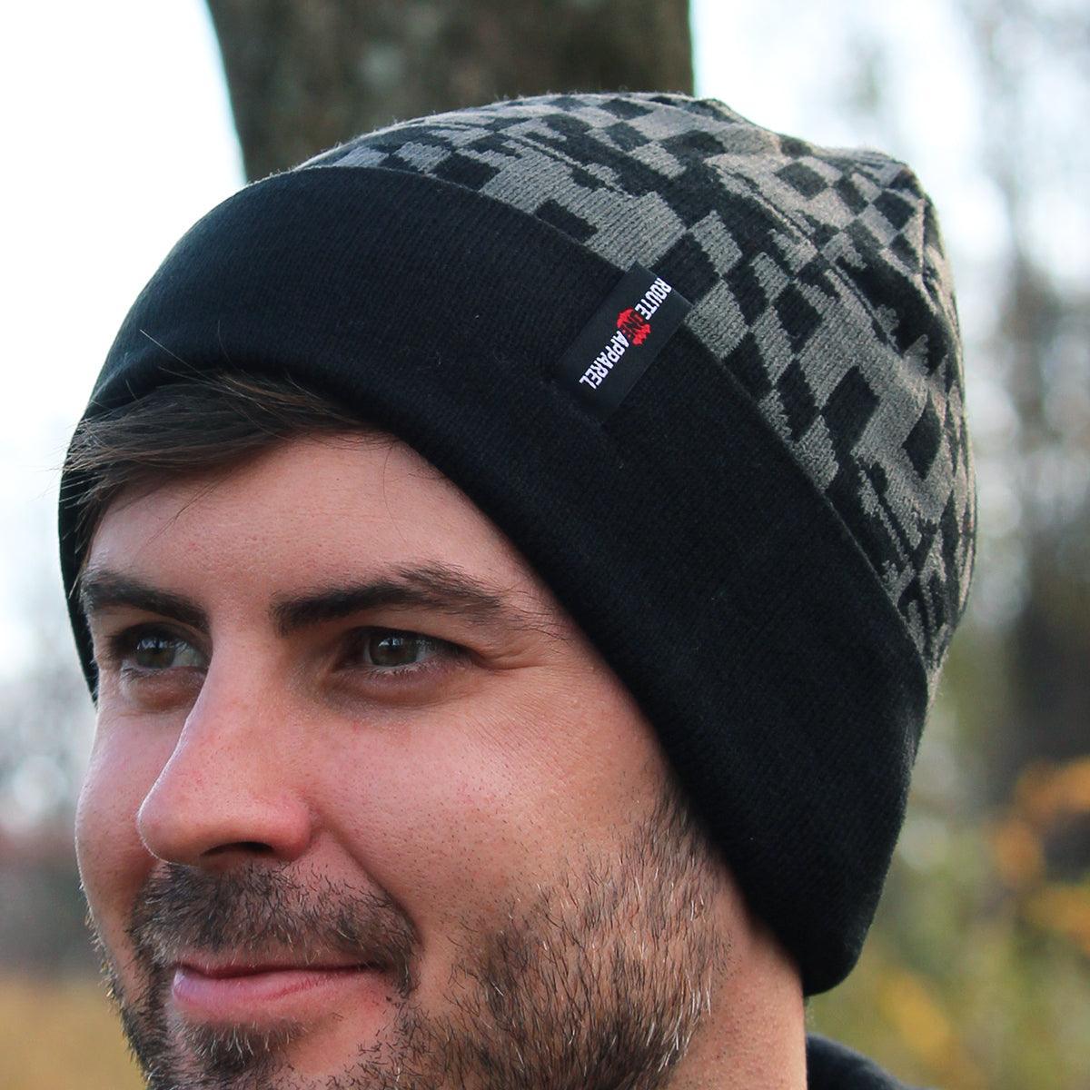 Route One Apparel Grayscale Maryland Flag / Beanie