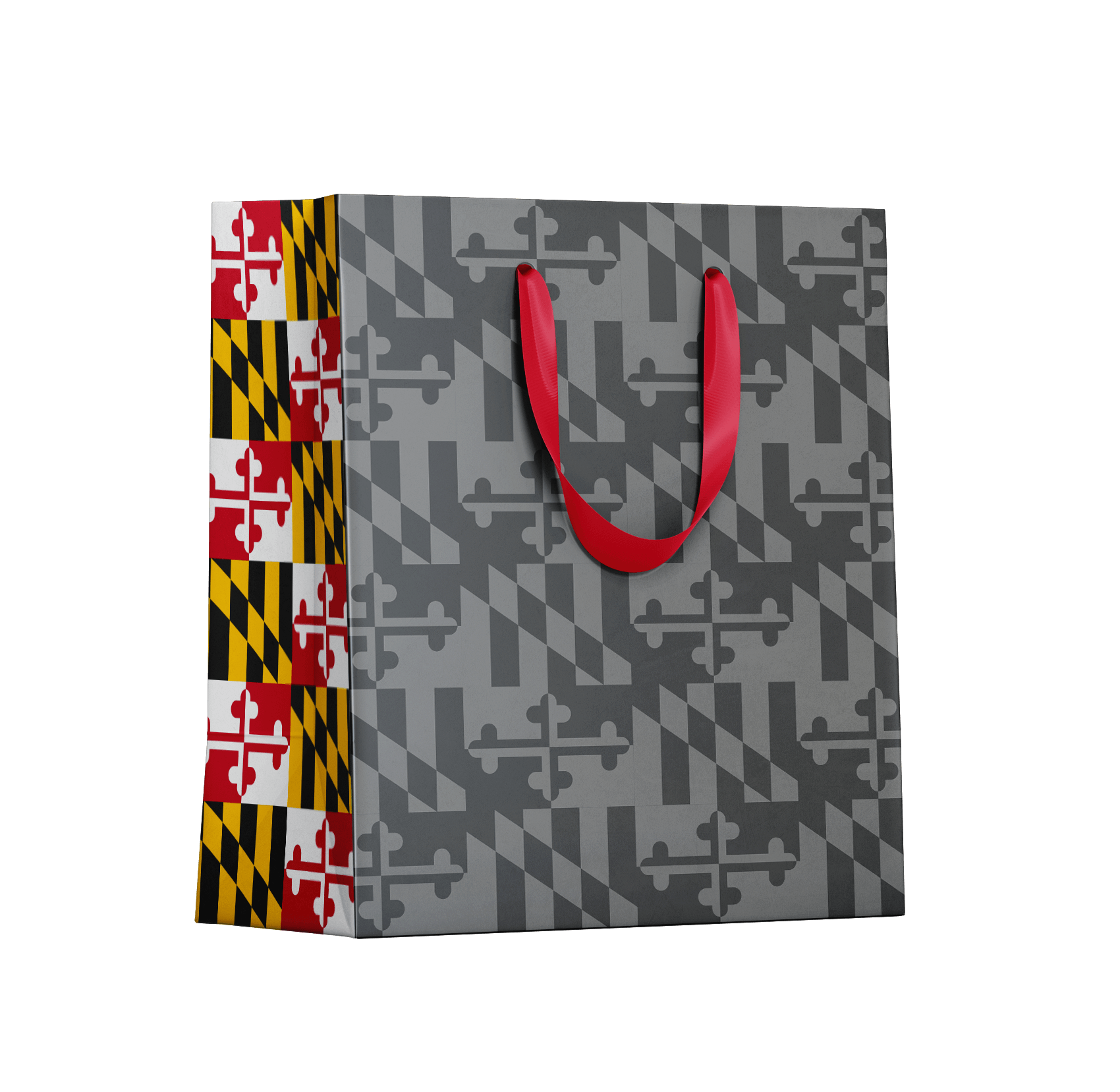Greyscale Maryland Flag Color Sides / Gift Bag Pack - Route One Apparel