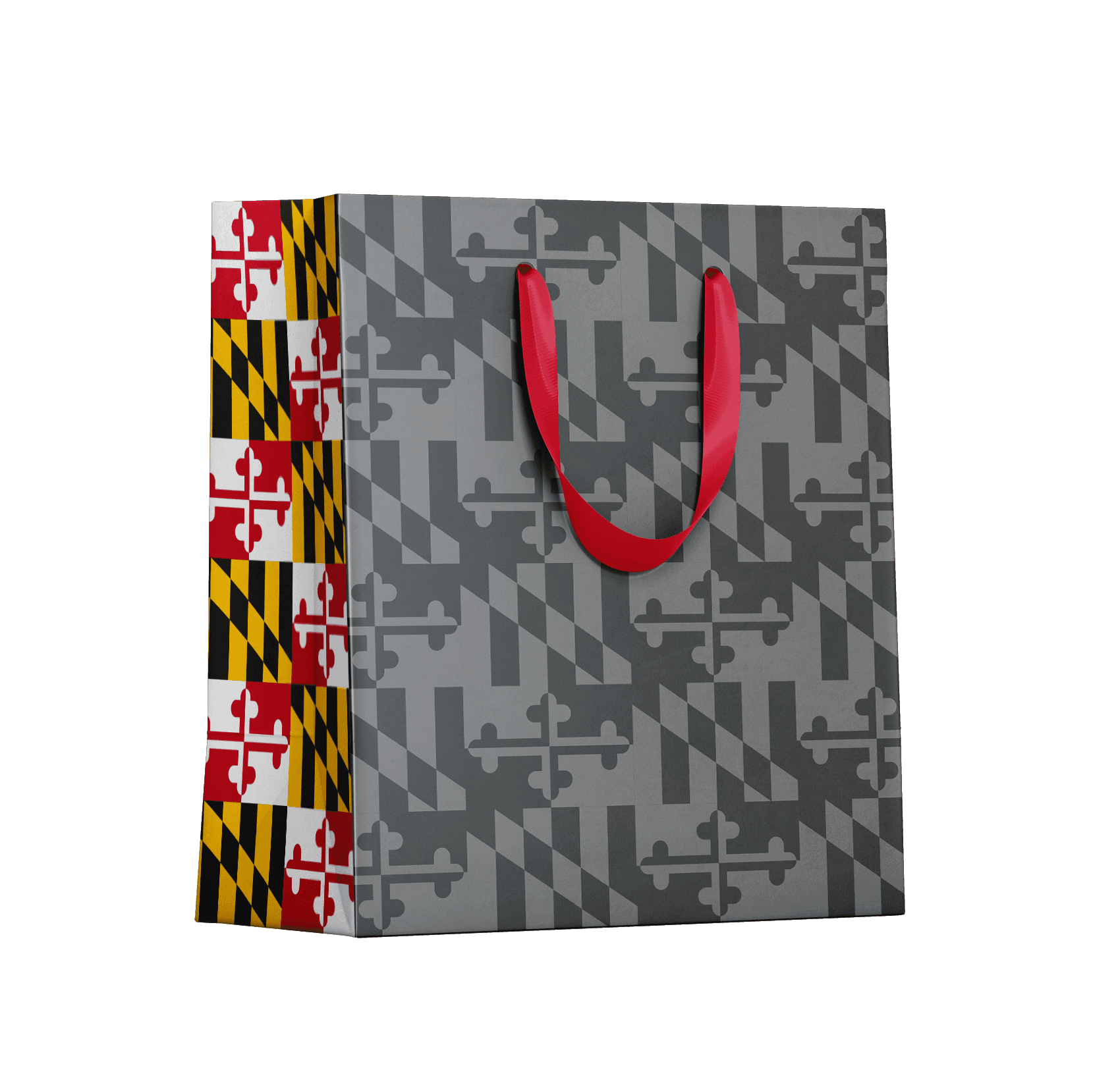 Route One Apparel Grayscale Maryland Flag Color Sides / Gift Bag Pack