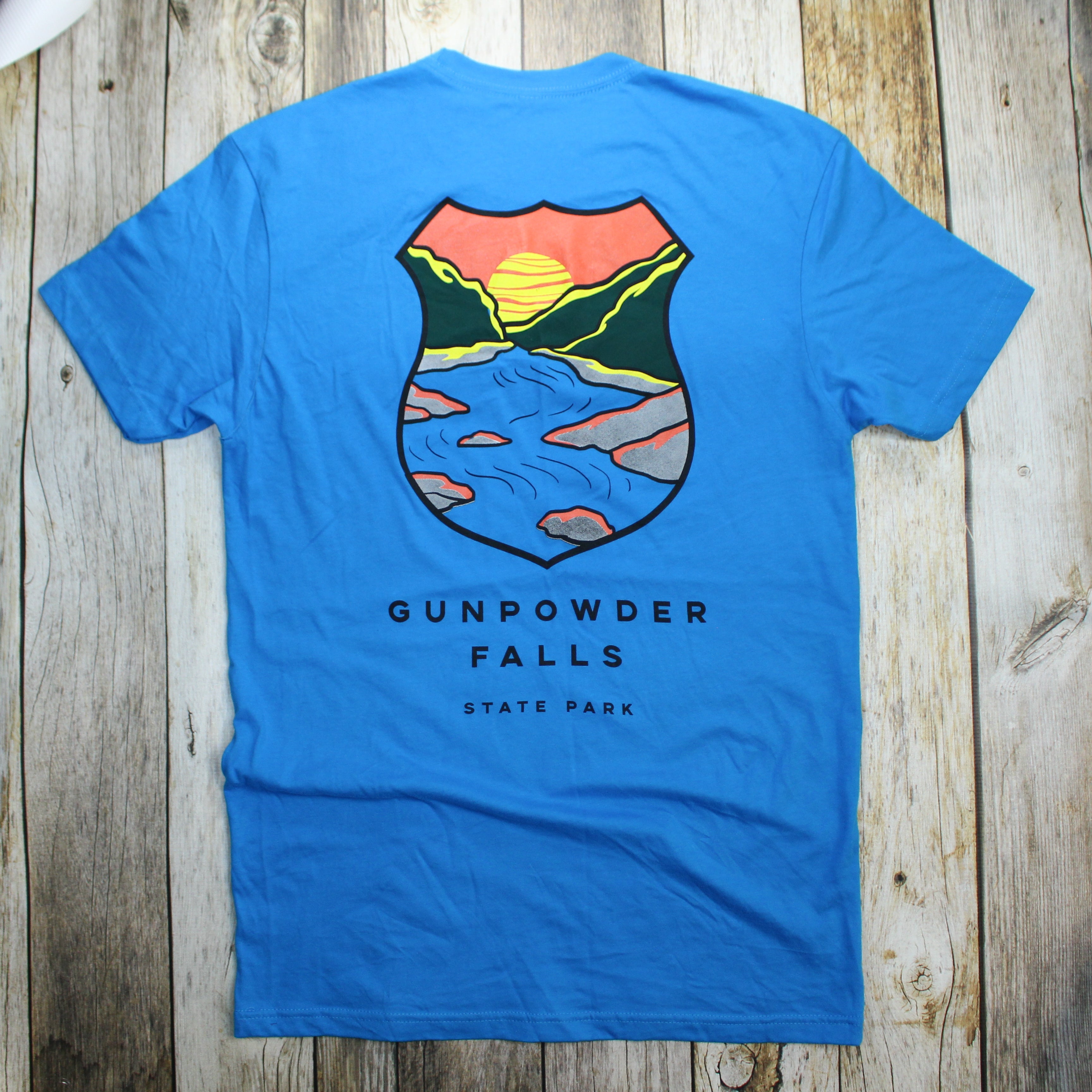 Gunpowder Falls State Park (Turquoise) / Shirt - Route One Apparel