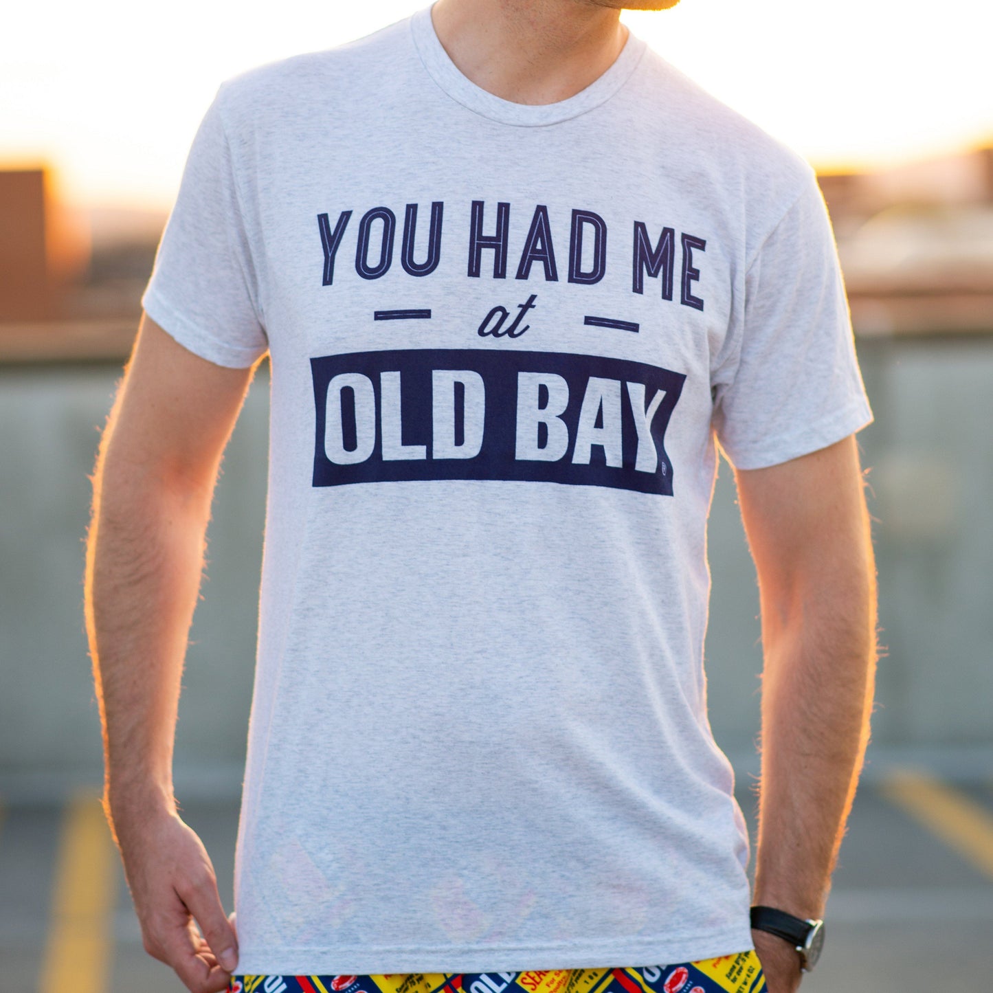 You Had Me At Old Bay (Heather White) / Shirt - Route One Apparel