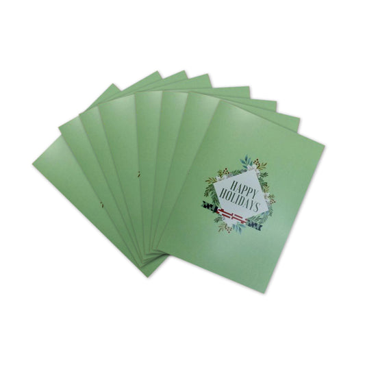 Happy Holidays with Maryland Bar (Green) / 8-Pack Christmas Cards - Route One Apparel