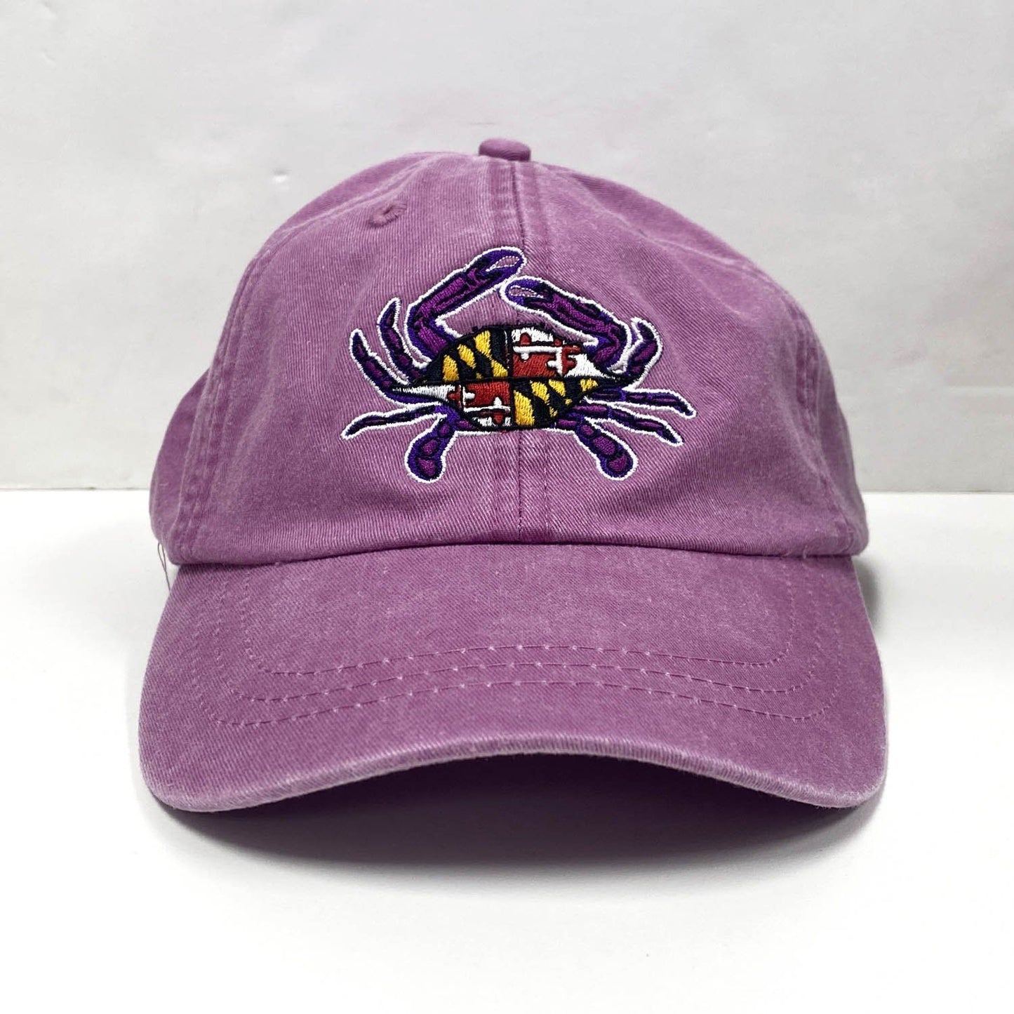 Purple Maryland Flag Crab (Raspberry) / Baseball Hat - Route One Apparel