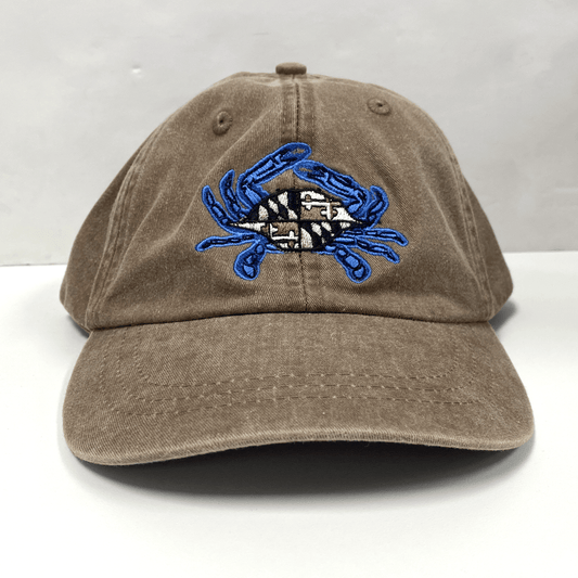 Brown Maryland Flag Crab / Baseball Hat - Route One Apparel