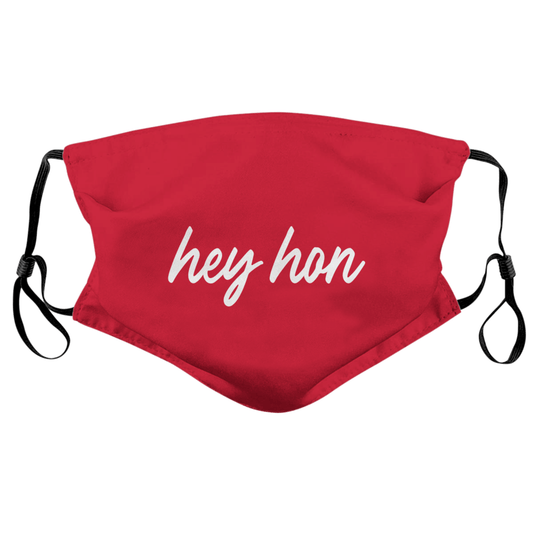 Hey Hon (Red) / Face Mask - Route One Apparel