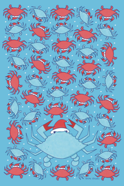Holiday Crabs / Kitchen Towel - Route One Apparel