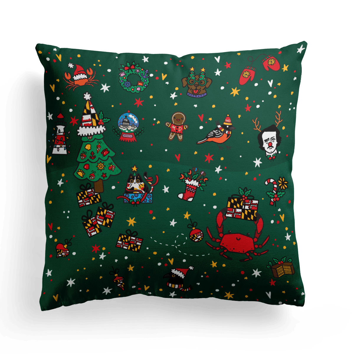Home for the Holidays / Throw Pillow - Route One Apparel