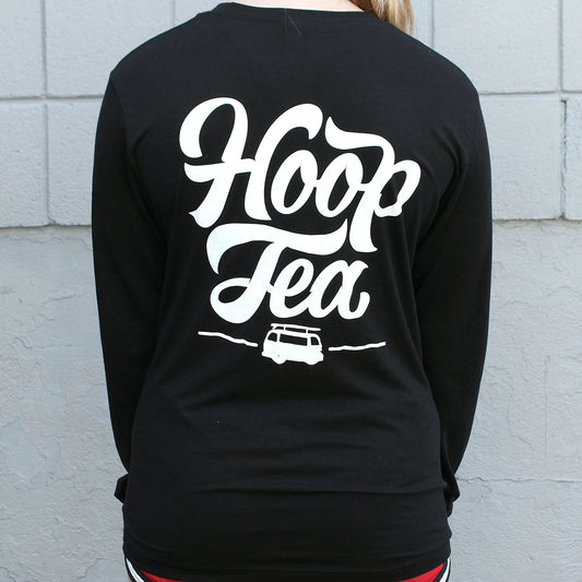 Hoop Tea Logo (Black) / Long Sleeve Shirt - Route One Apparel