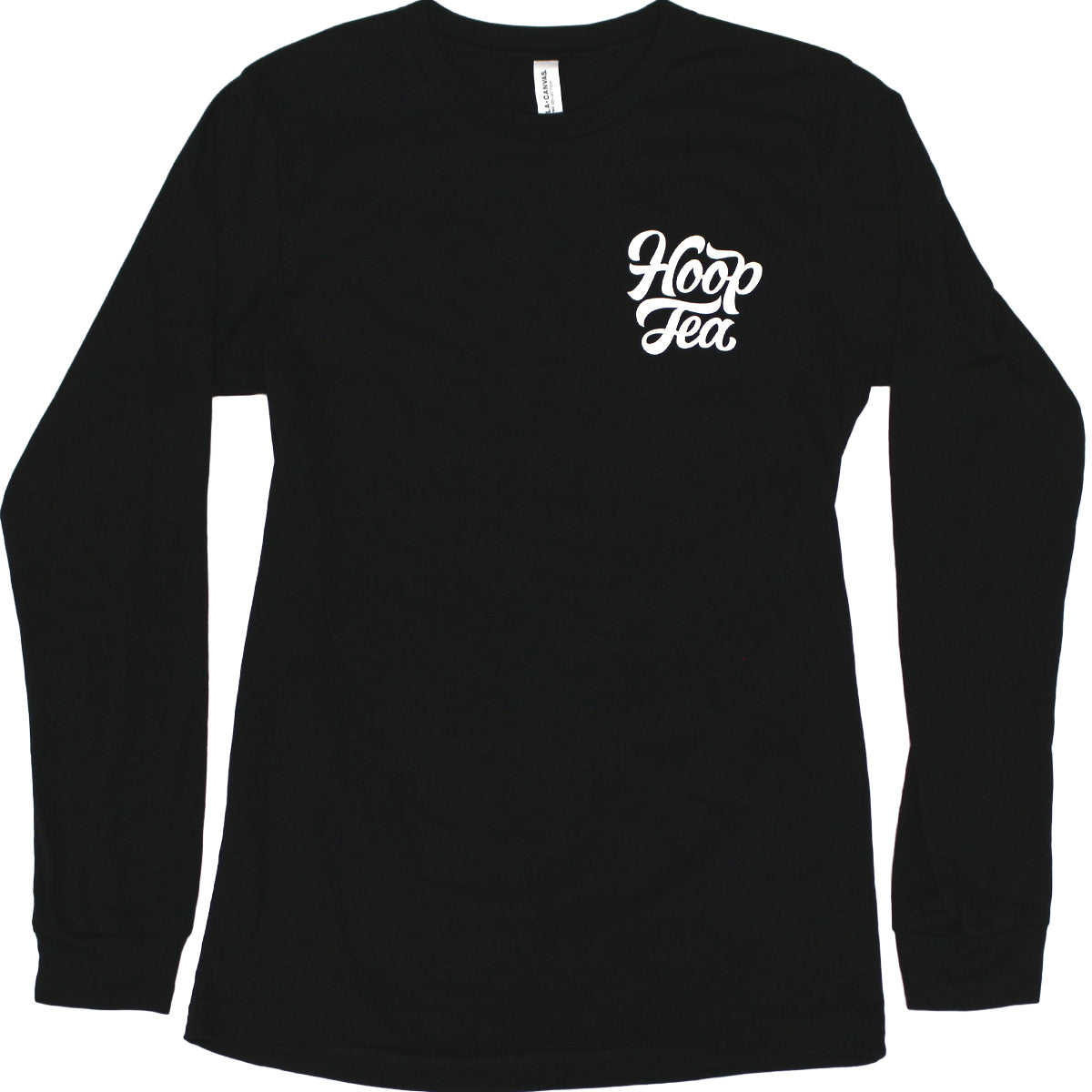 Hoop Tea Logo (Black) / Long Sleeve Shirt - Route One Apparel
