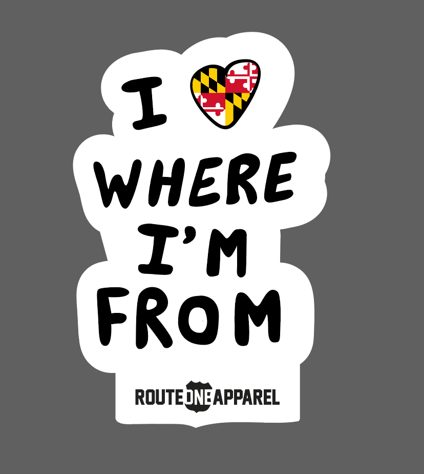 I Love Where I'm From / Sticker - Route One Apparel
