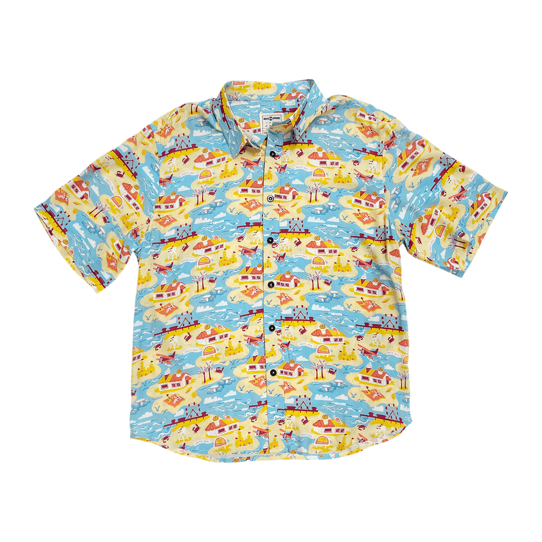 *PRE-ORDER* Down the Ocean / Hawaiian Shirt (Estimated Ship Date June 25) - Route One Apparel