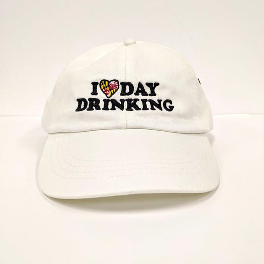 I Heart Day Drinking (White) / Baseball Hat - Route One Apparel