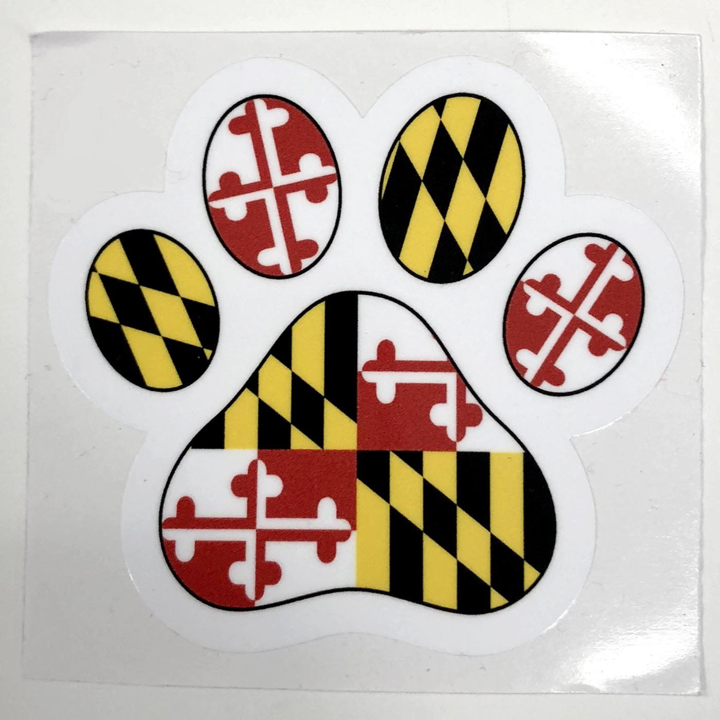 Maryland Paw Print / Sticker - Route One Apparel