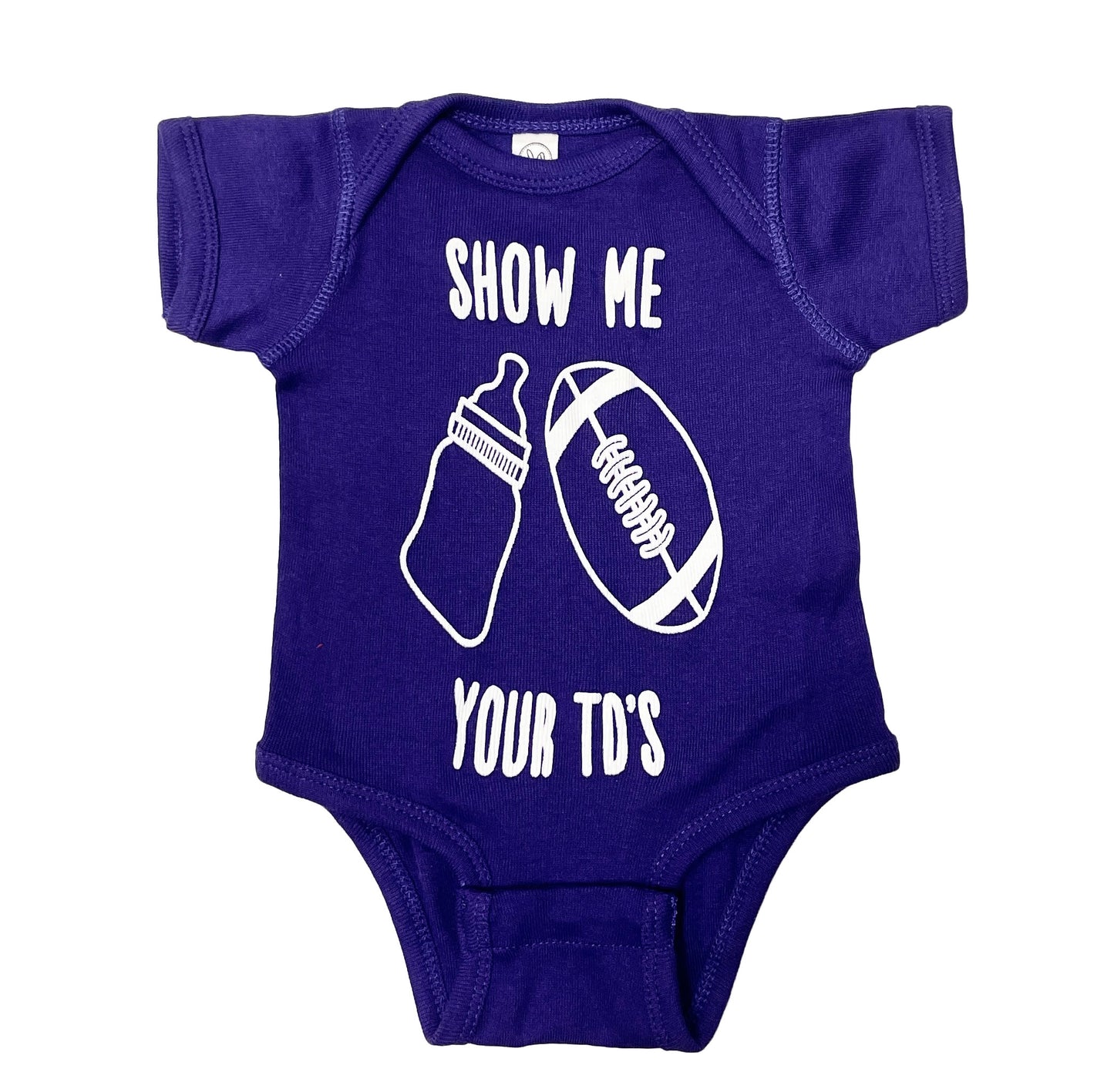Show Me Your TD's (Purple) / Baby Onesie - Route One Apparel