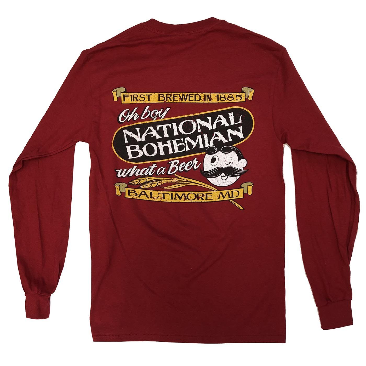 Oh Boy What a Beer (Cardinal) / Long Sleeve Shirt - Route One Apparel