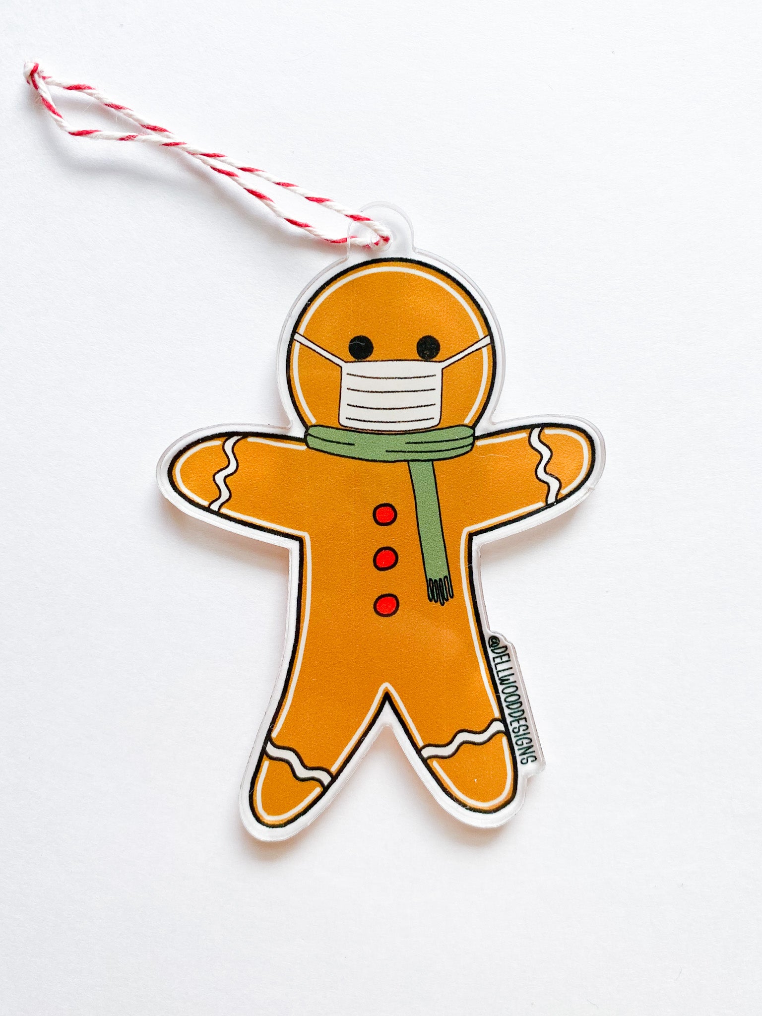 Masked Gingerbread Man / Ornament - Route One Apparel