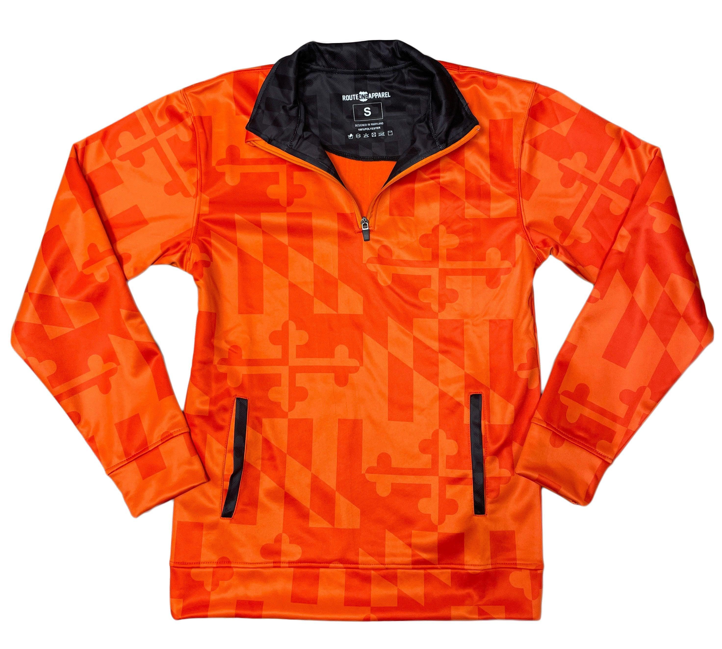 Maryland Flag (Orange Monochrome) / Pullover - Route One Apparel