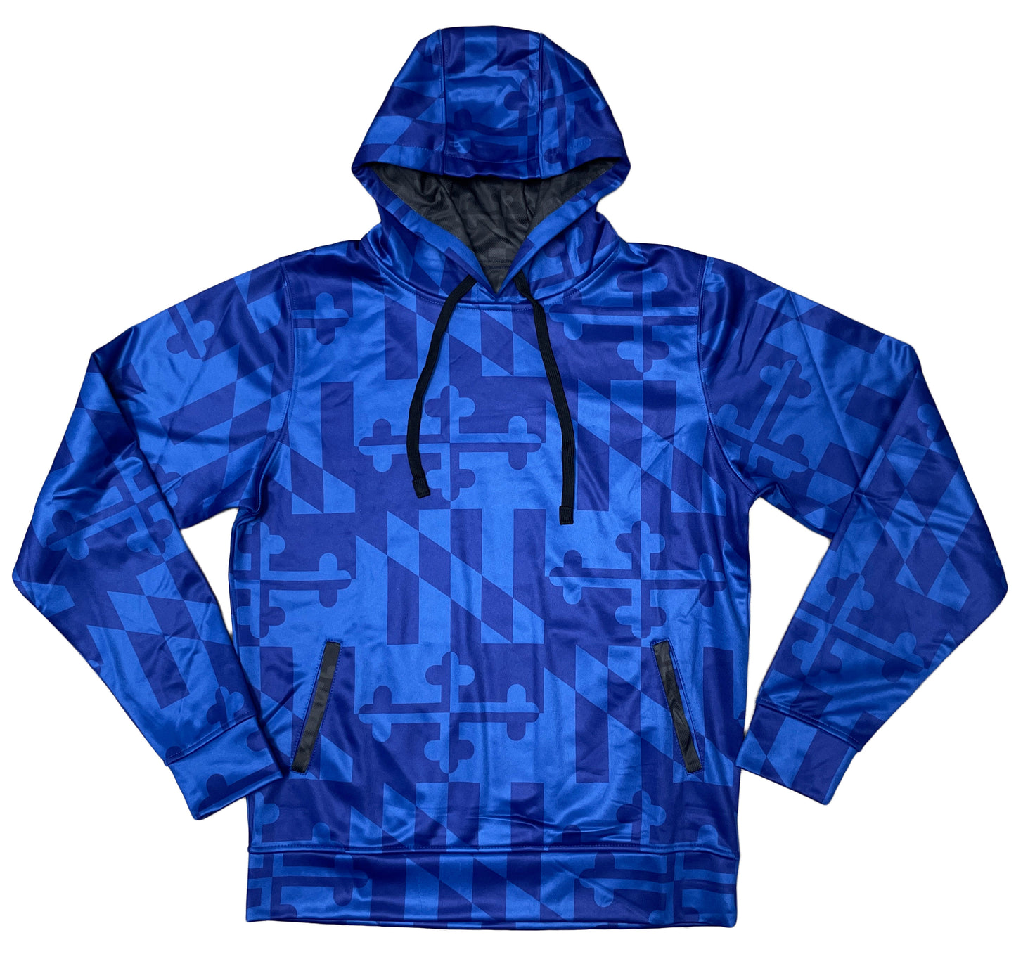Maryland Flag (Blue Monochrome) / Hoodie - Route One Apparel