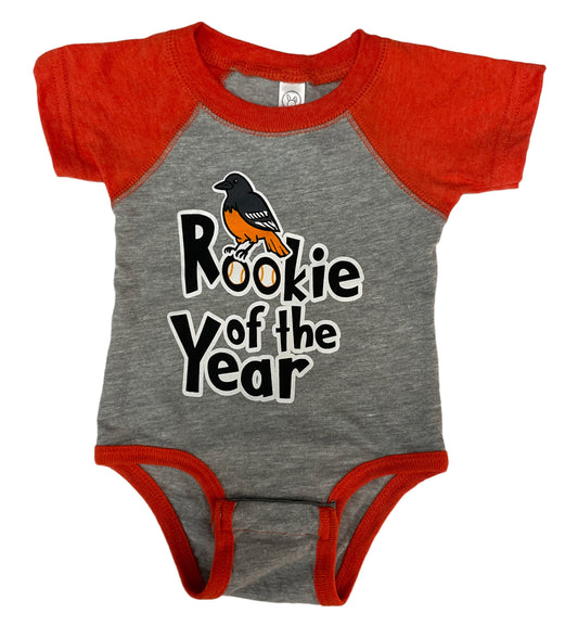 Rookie Of The Year (Orange/Grey) / Baby Onesie - Route One Apparel