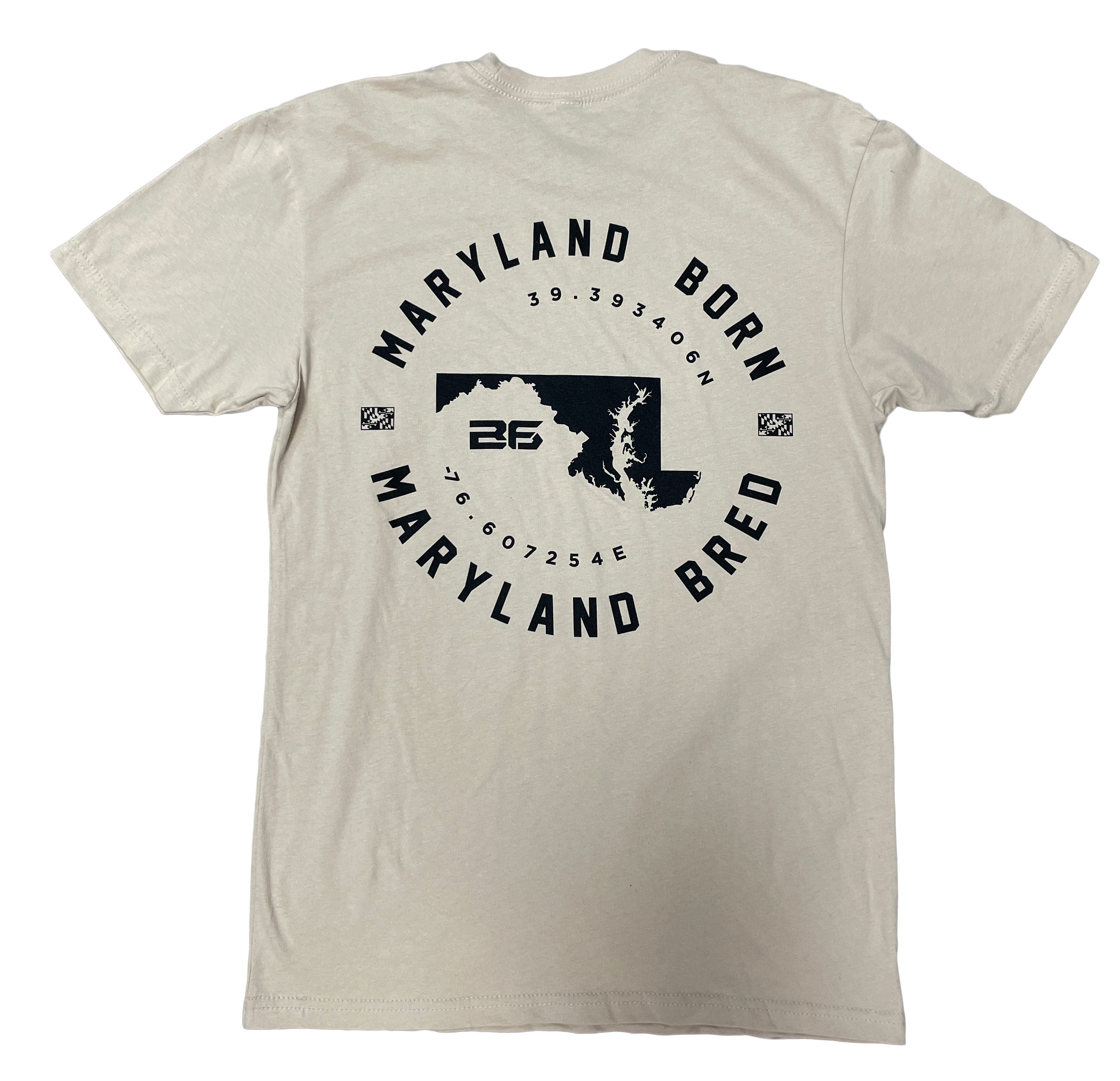 Bryce Frederick - Maryland Born, Maryland Bred Logo (Tan) / Shirt - Route One Apparel