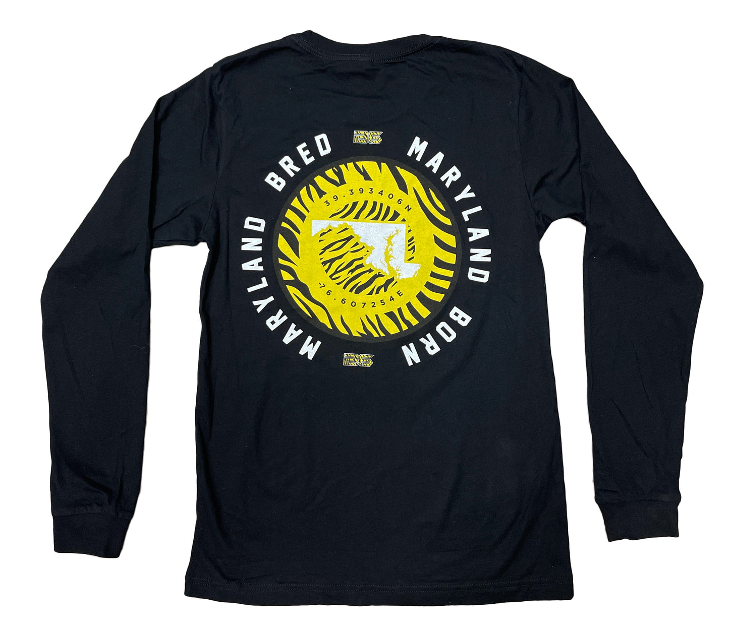 Bryce Frederick - Maryland Born, Maryland Bred Logo (Black) / Long Sleeve - Route One Apparel