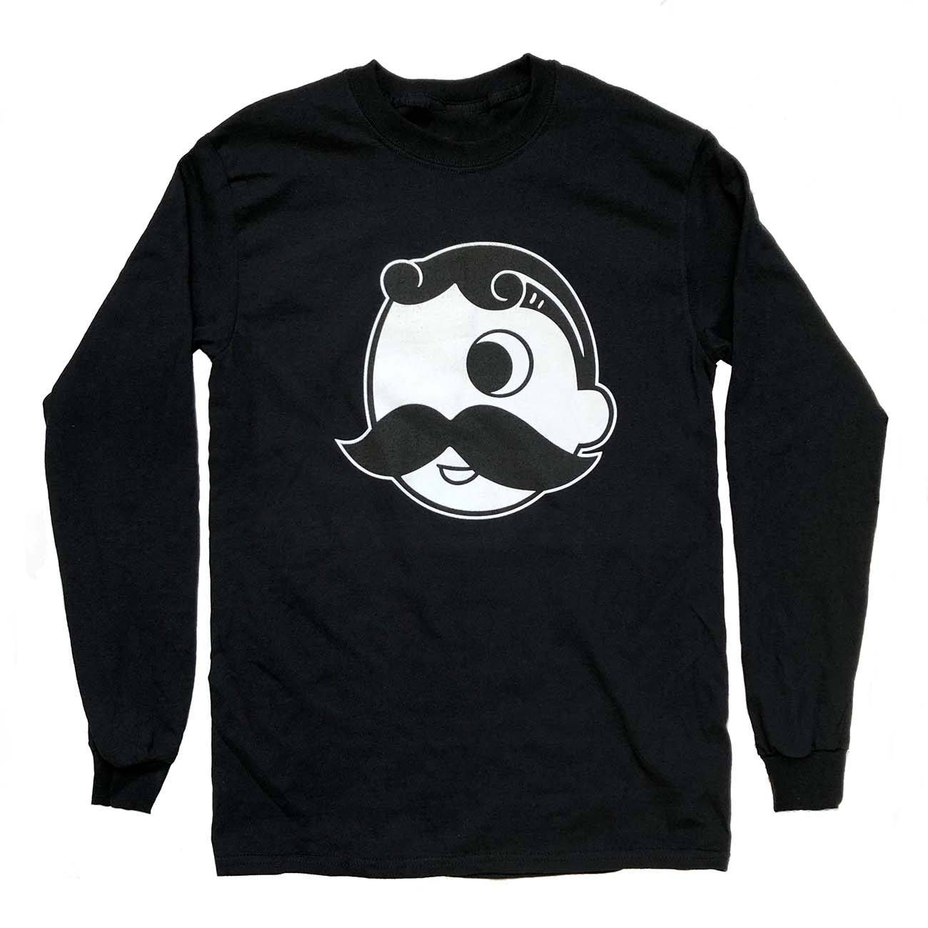 Natty Boh Logo (Black) / Long Sleeve Shirt - Route One Apparel
