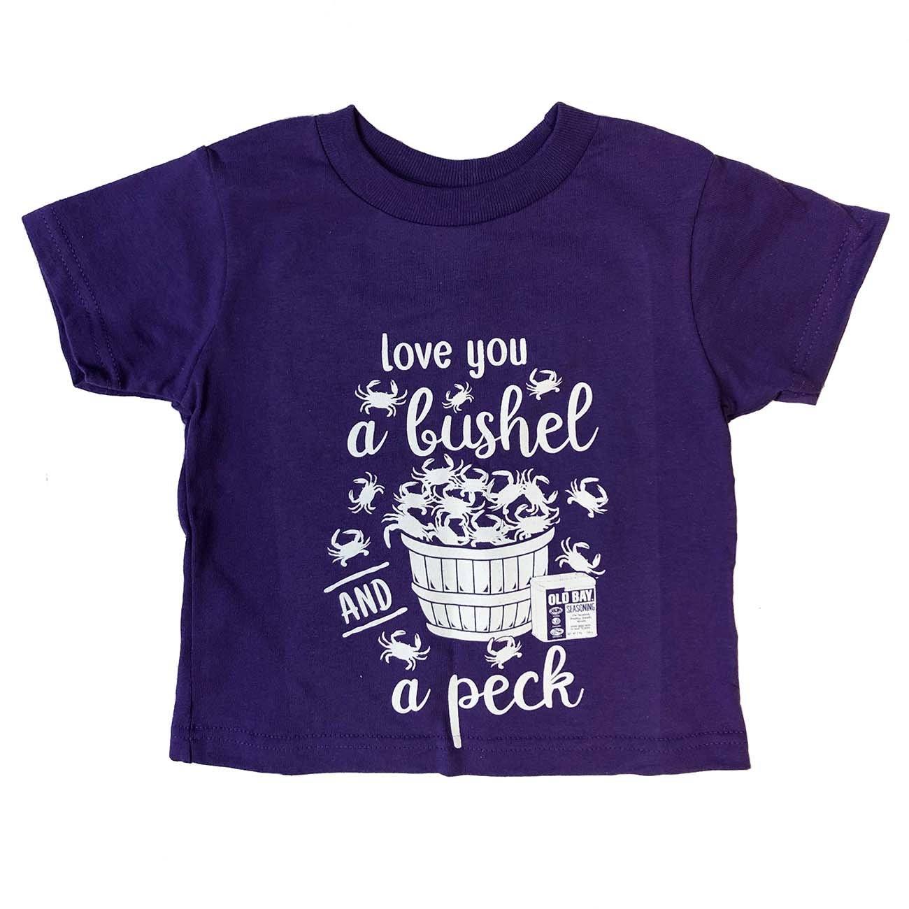Love You A Bushel & A Peck (Purple) / *Toddler* Shirt - Route One Apparel