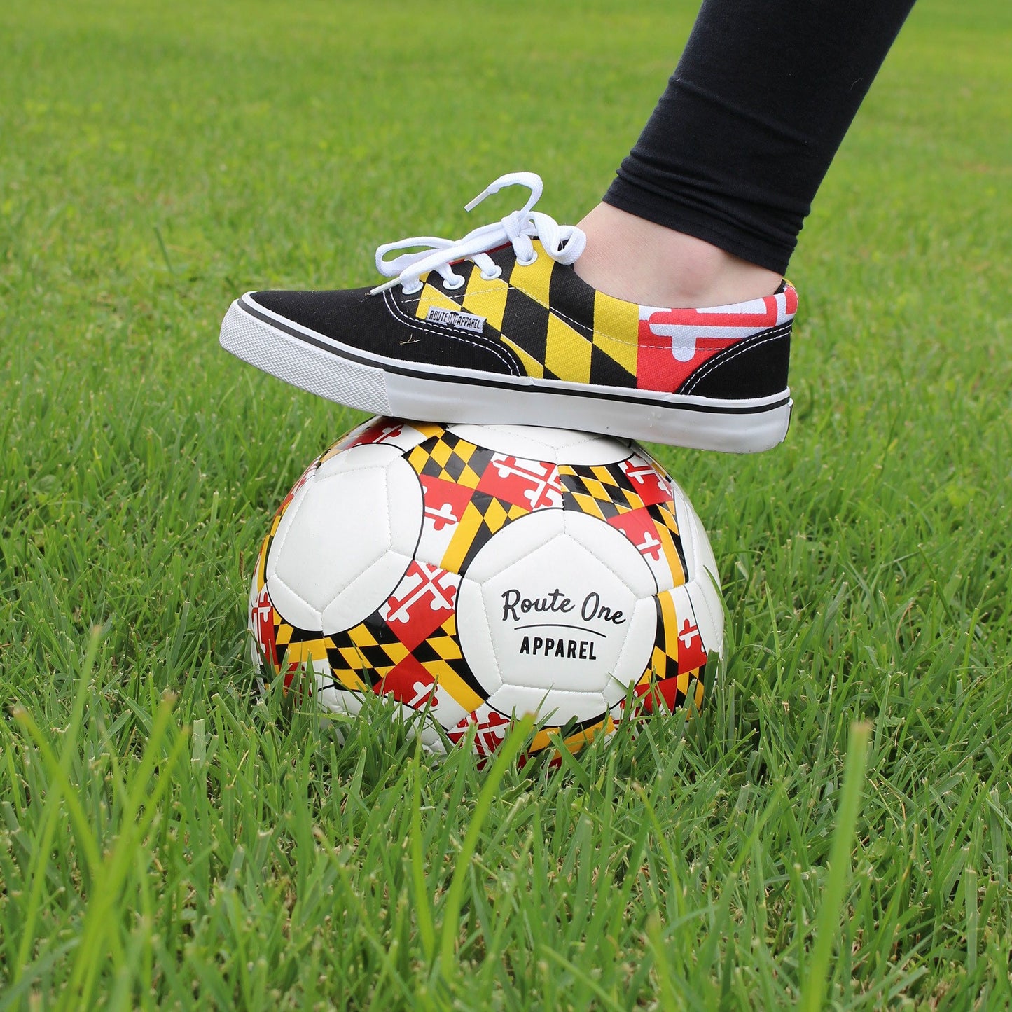 Maryland Flag / Soccer Ball - Route One Apparel