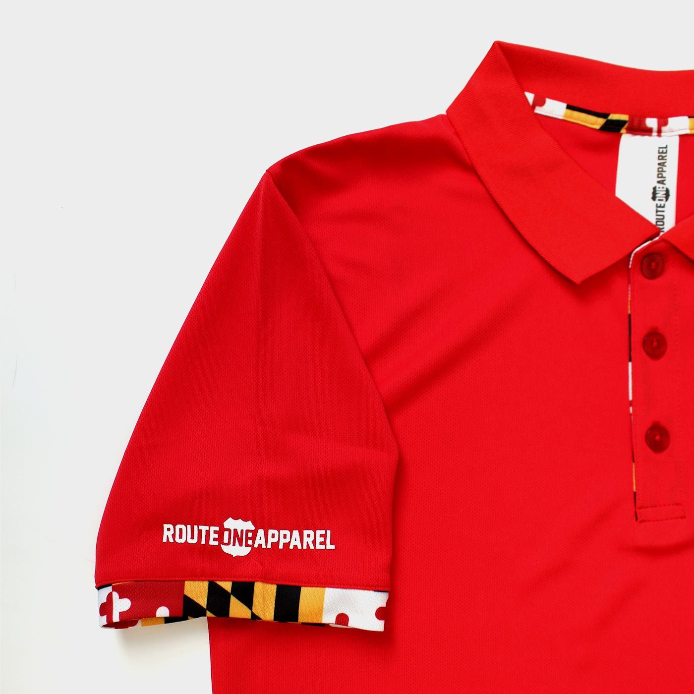 Maryland Flag (Red) / Polo - Route One Apparel