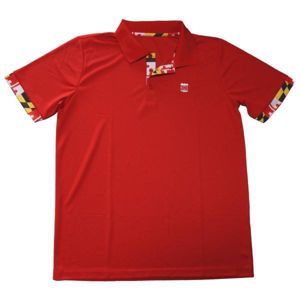 Maryland Flag (Red) / Polo - Route One Apparel