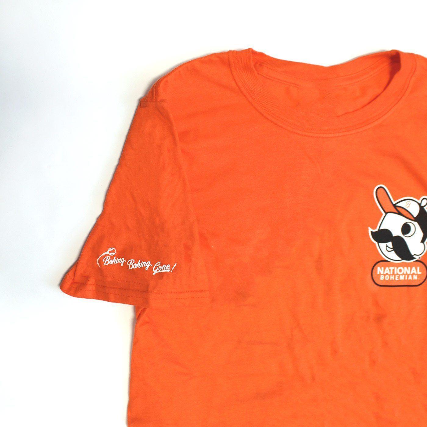 Bohing, Bohing, Gone! National Bohemian Baseball (Orange) / Shirt - Route One Apparel