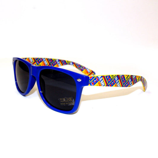 Flat Old Bay Can Pattern with Blue Front / Shades - Route One Apparel