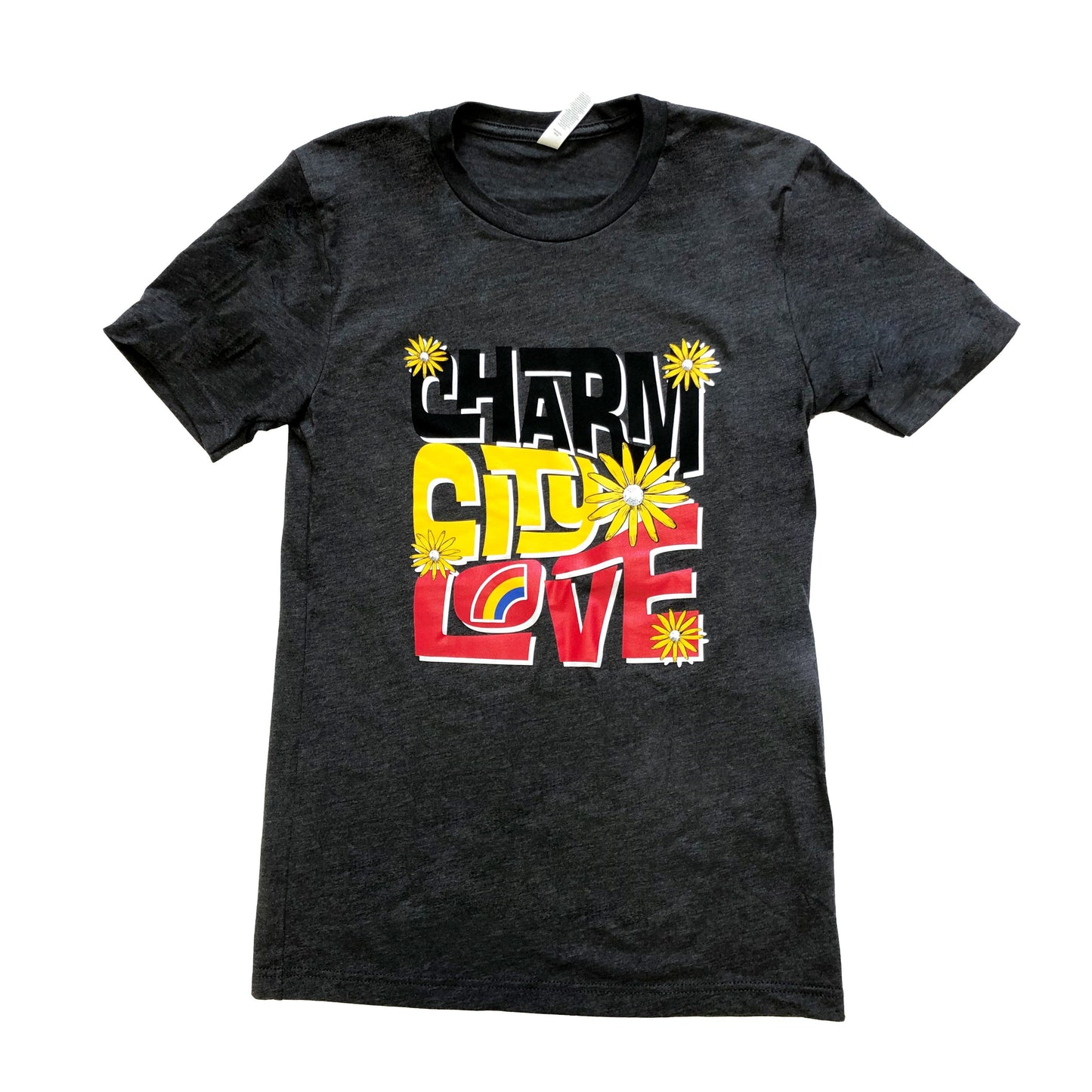 Charm City Love (Heather Dark Grey) / Shirt - Route One Apparel