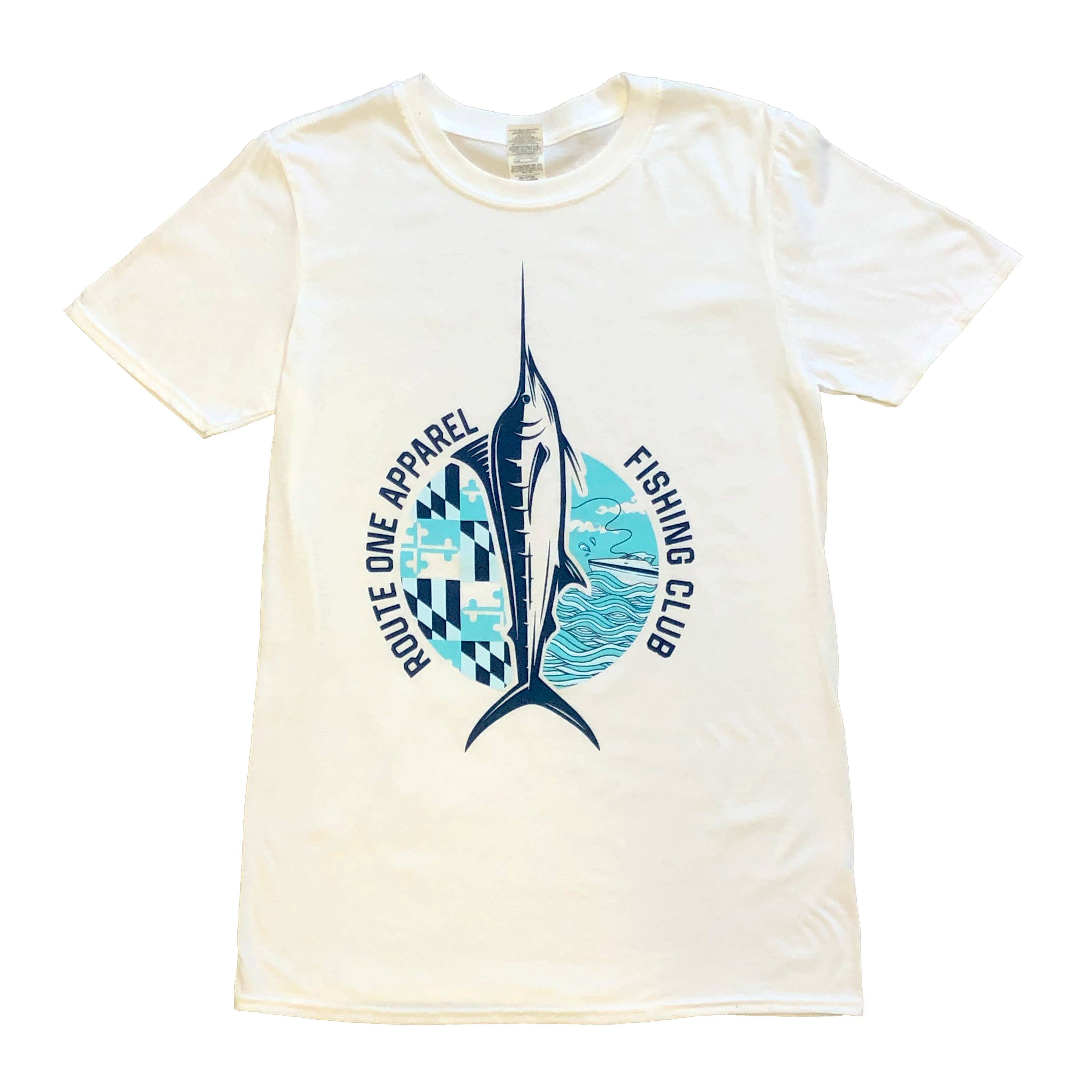 Fishing Club (White) / Shirt - Route One Apparel