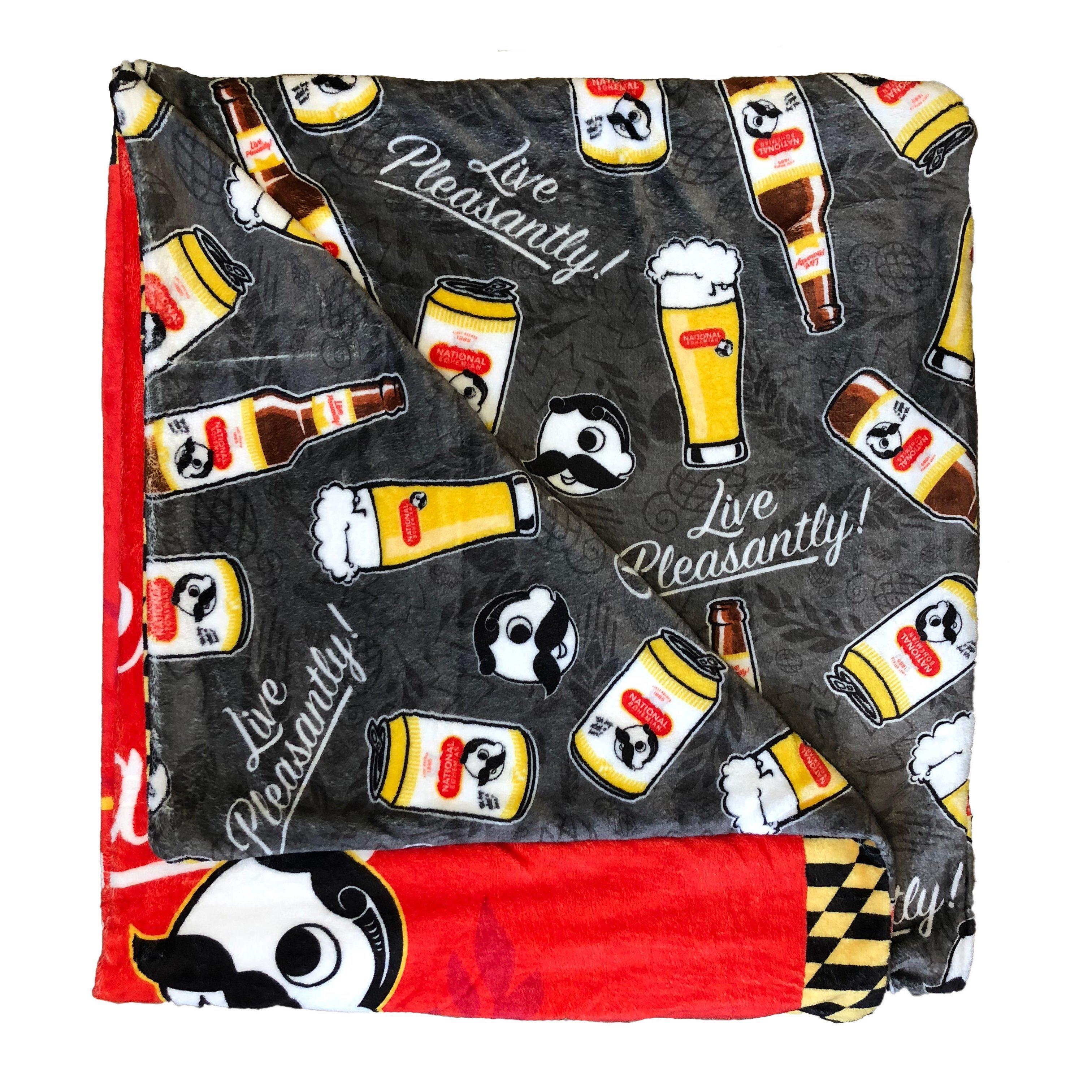 Natty Boh Live Pleasantly / 59in x 50in Blanket - Route One Apparel