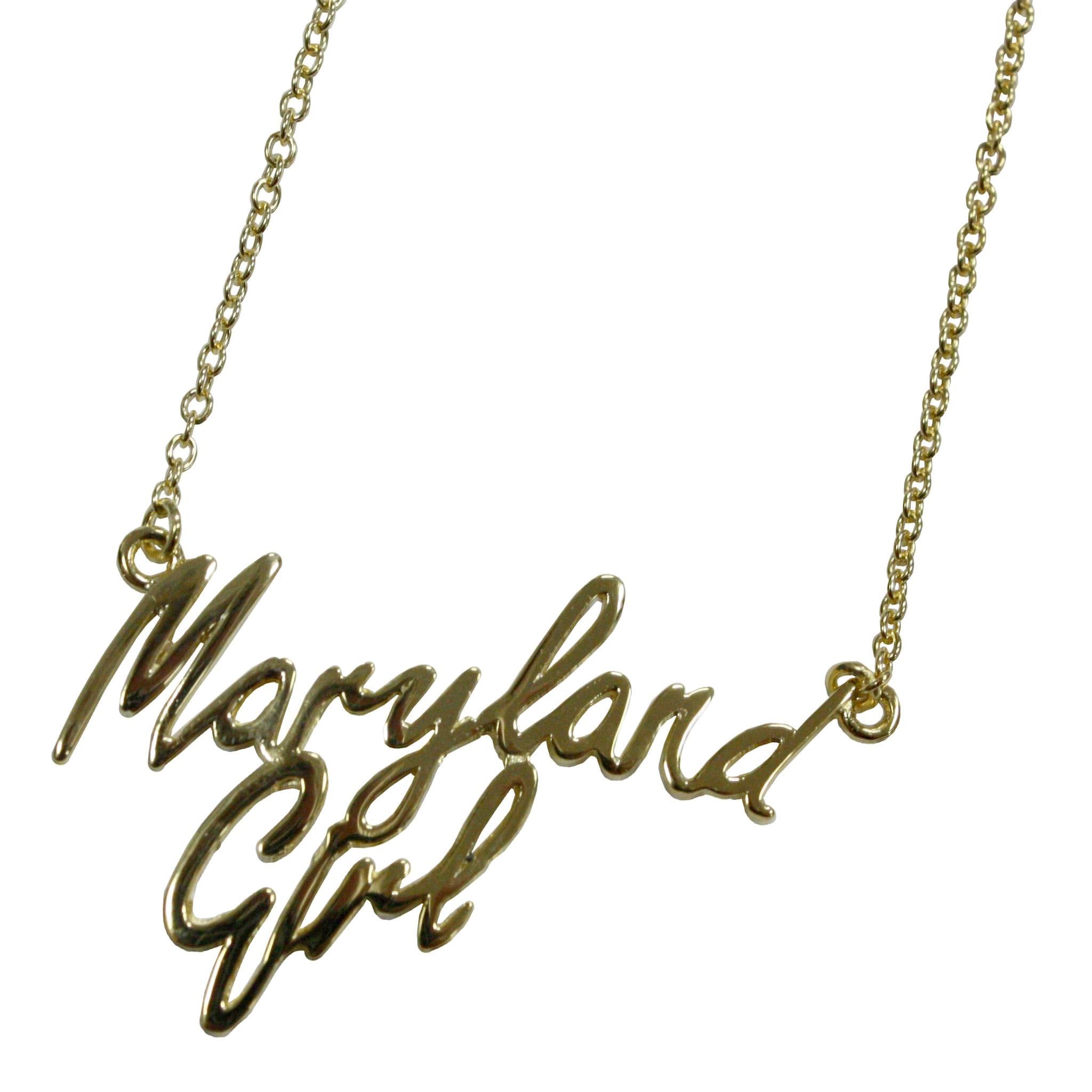 Maryland Girl (Sterling Silver w/ 14K Gold Vermeil) / Necklace - Route One Apparel