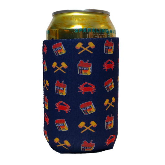 Crab, Mallet & Old Bay / Can Cooler - Route One Apparel