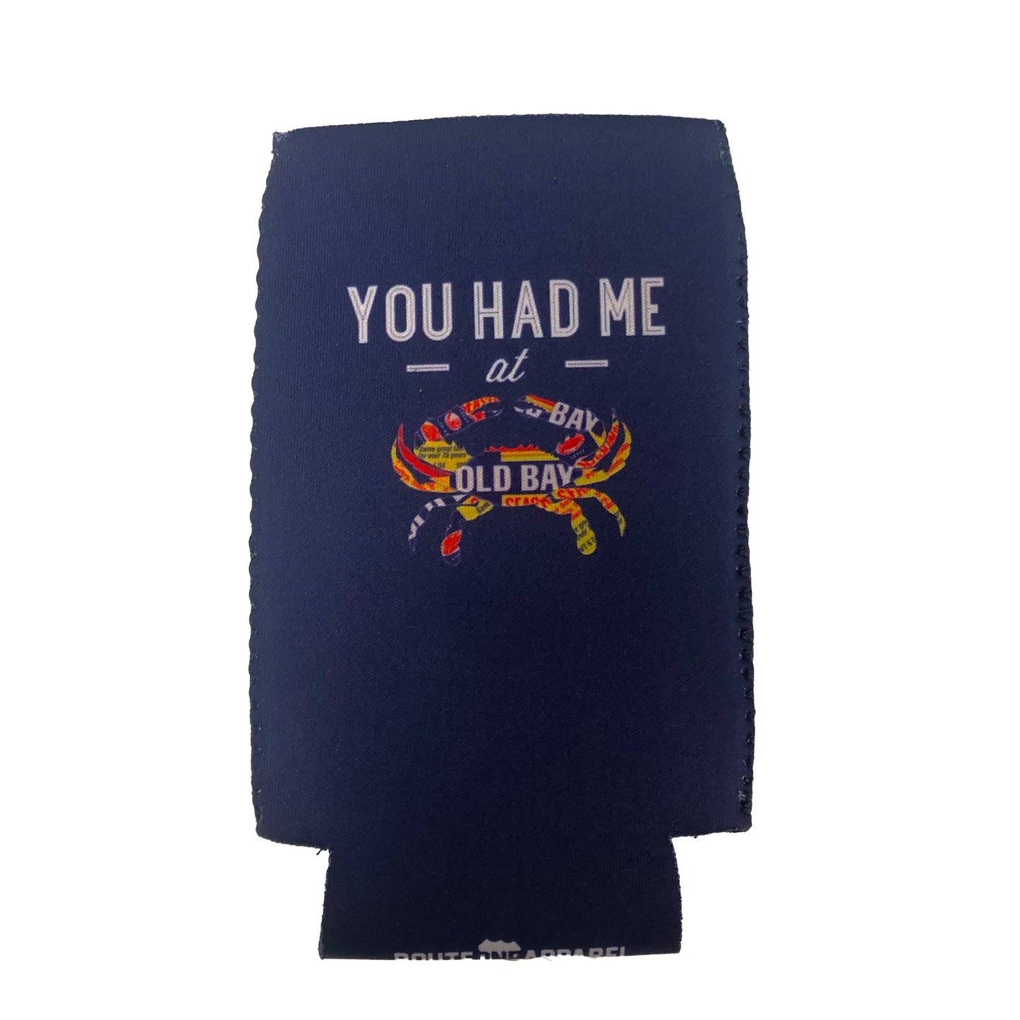 "You Had Me At Old Bay" with Old Bay Tin Crab / Slim Can Cooler - Route One Apparel